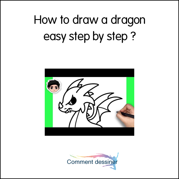 How to draw a dragon easy step by step